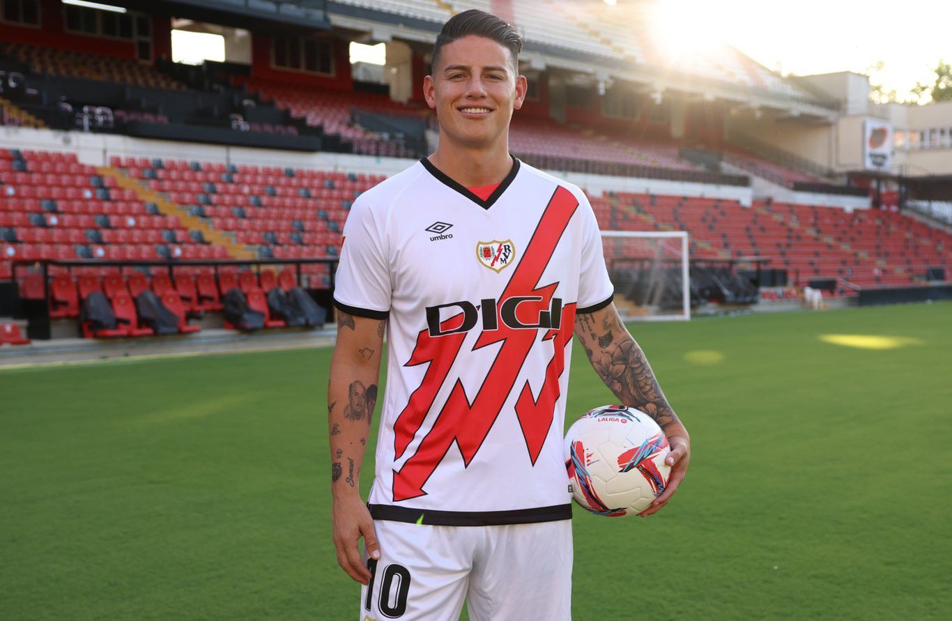 ¡Listo para jugar! James Rodríguez fue inscrito en la LaLiga