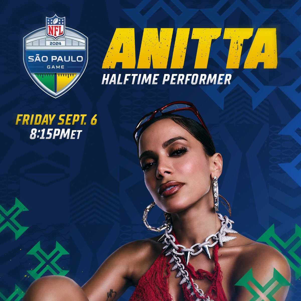 La NFL por primera vez en Brasil y Anitta en el show de medio tiempo 