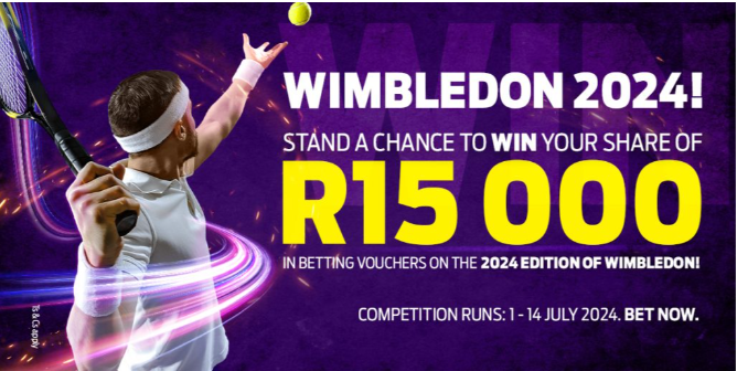 Hollywoodbets Wimbledon 2024 Promotion up to R15,000 