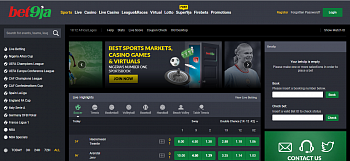 Bet9ja Nigeria Sport Betting,Premier League Odds,Casino,Bet