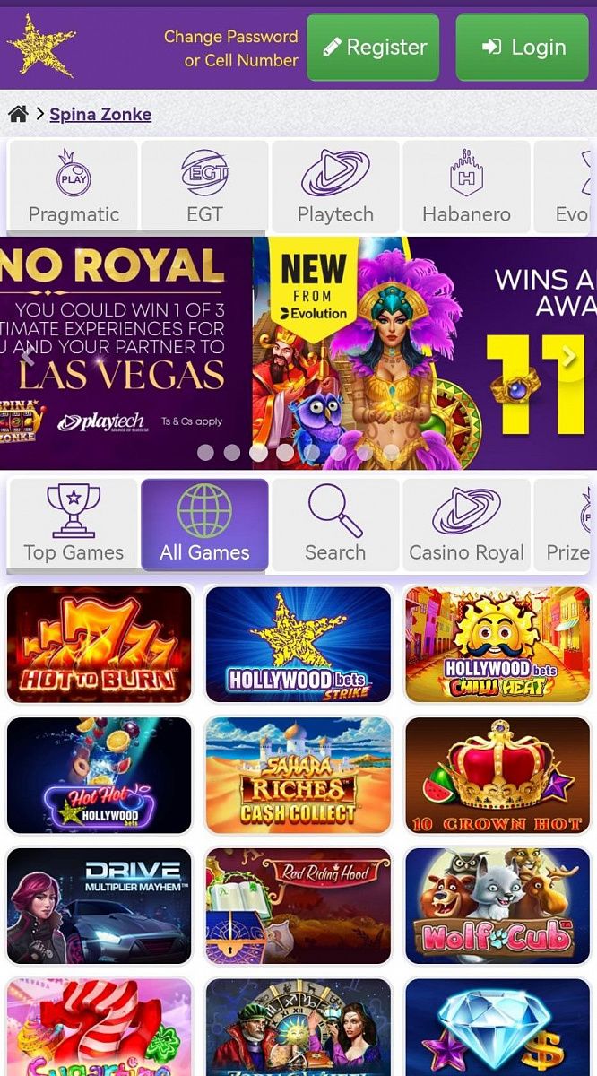 HollywoodBets Slots mobile