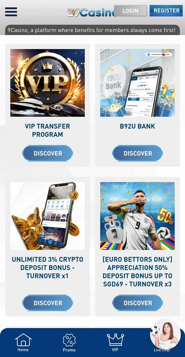 B9 mobile version