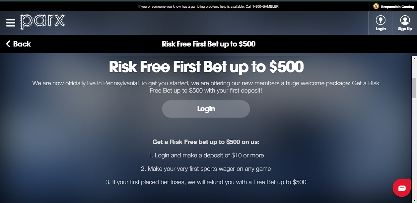 parx sportsbook refer a friend