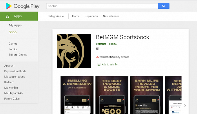 betmgm android app