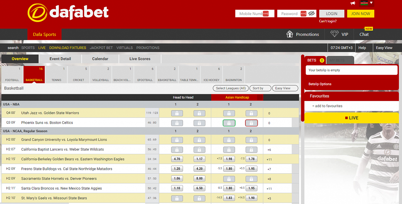 Dafabet Kenya Review, Free Bets and Offers: Mobile and Desktop Features