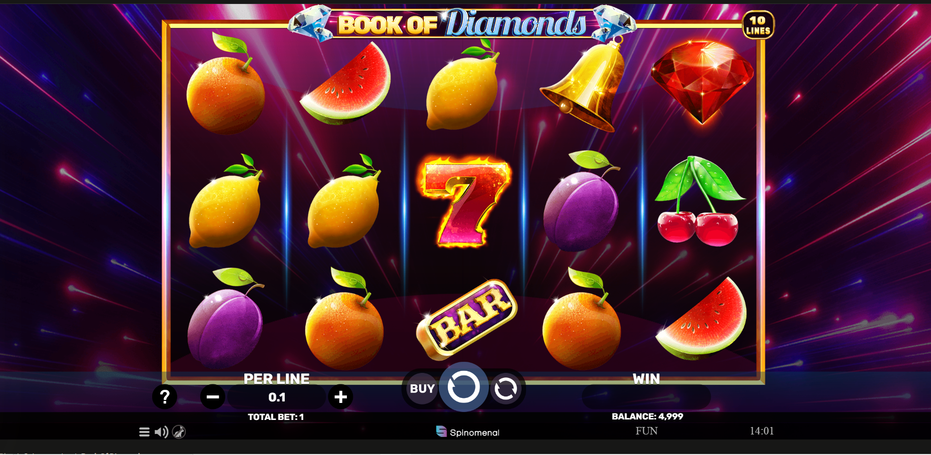 Book of Diamonds slot machine image