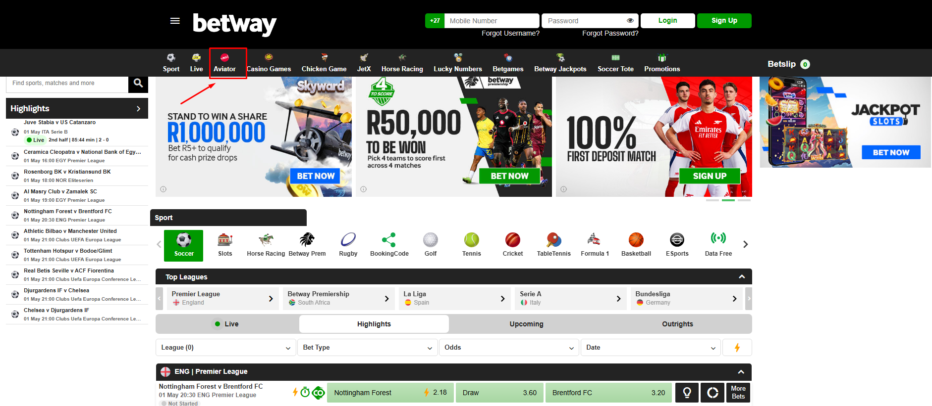 Betway Aviator Aviator Betting Sites