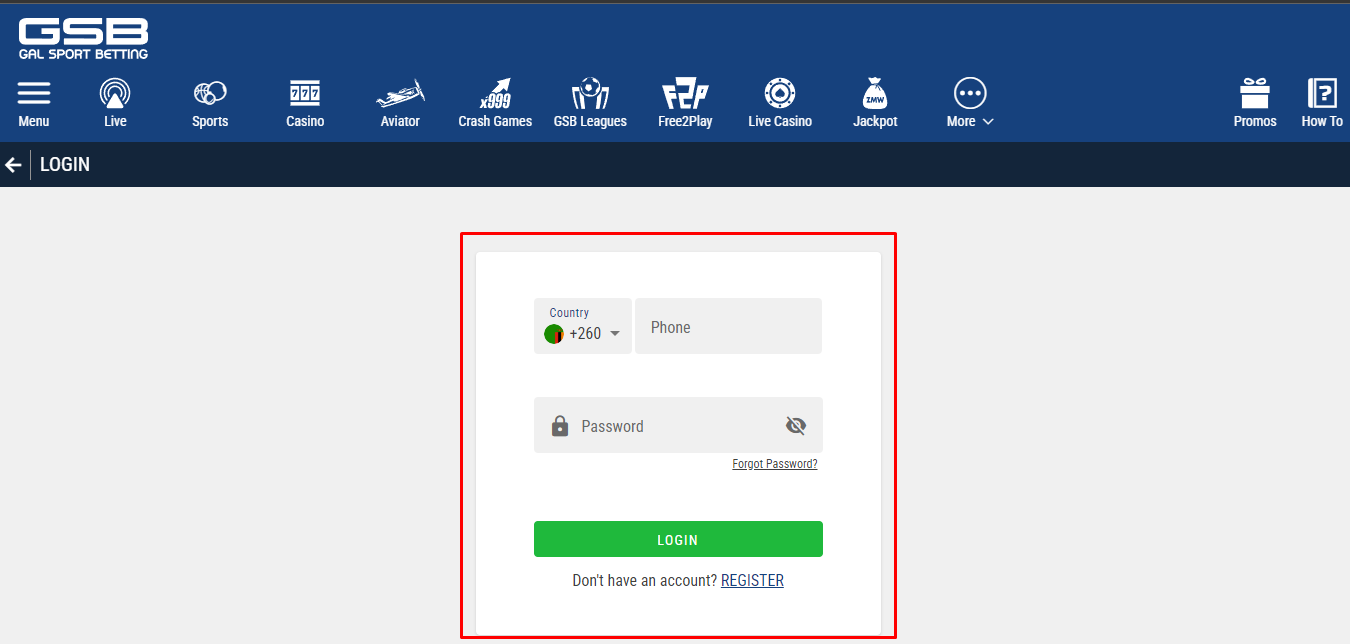 Image of GSB Zambia How to Login