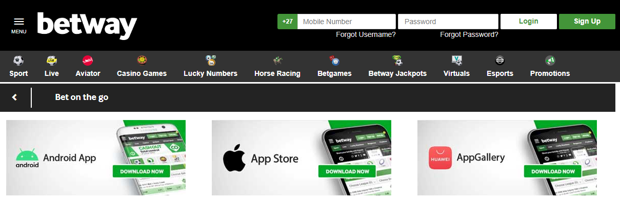 Image of Betway Mobile Improvements