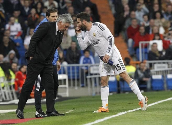 Ancelotti y Carvajal