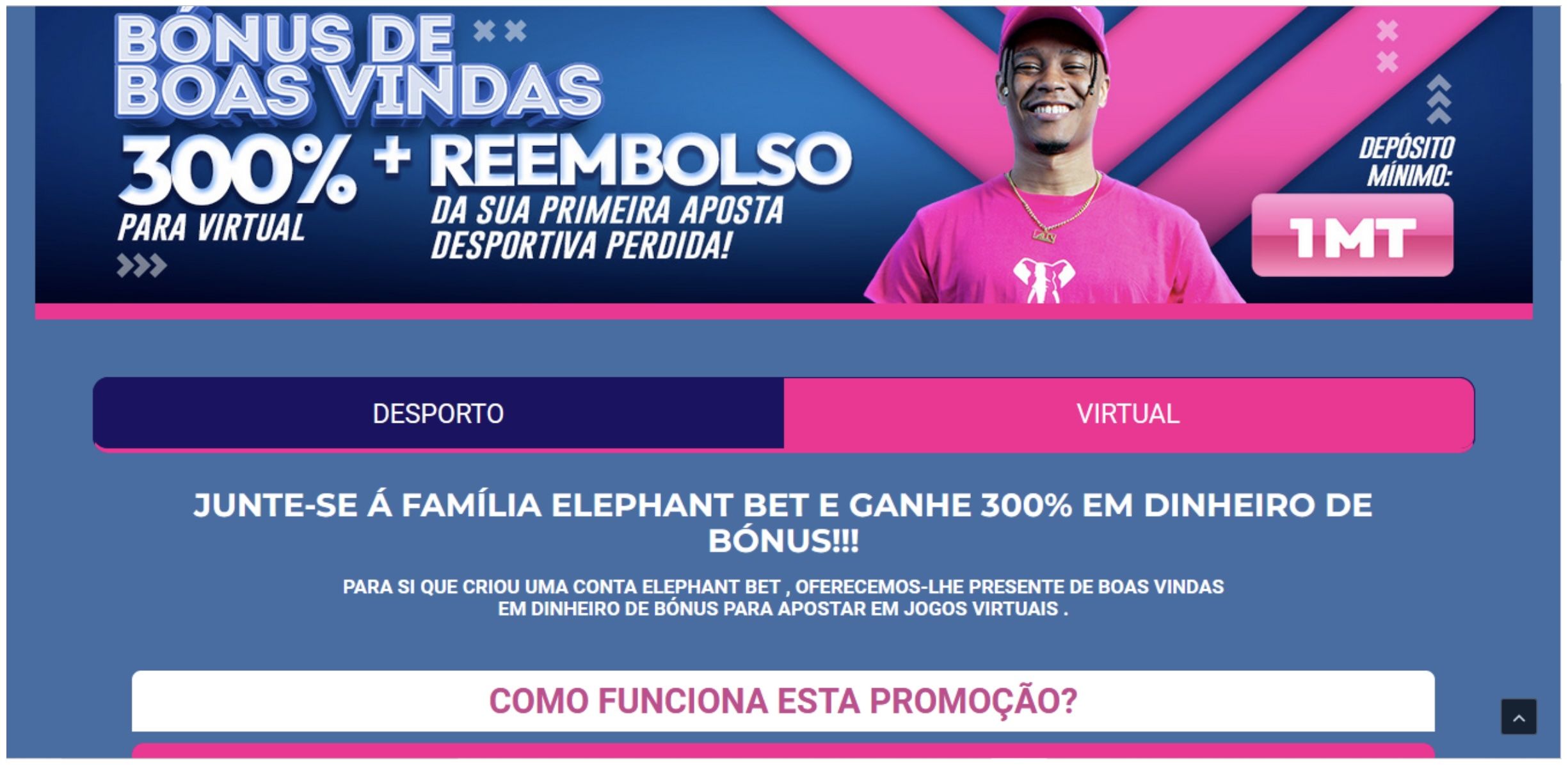 Apostas bem sucedidas na Elephant Bet Moçambique