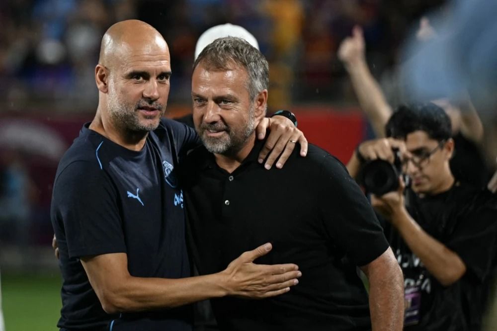 GUardiola y Hansi Flick