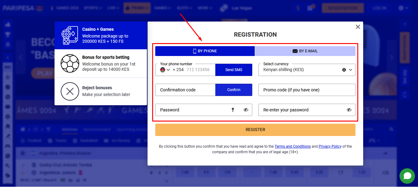 Enter Registration Details