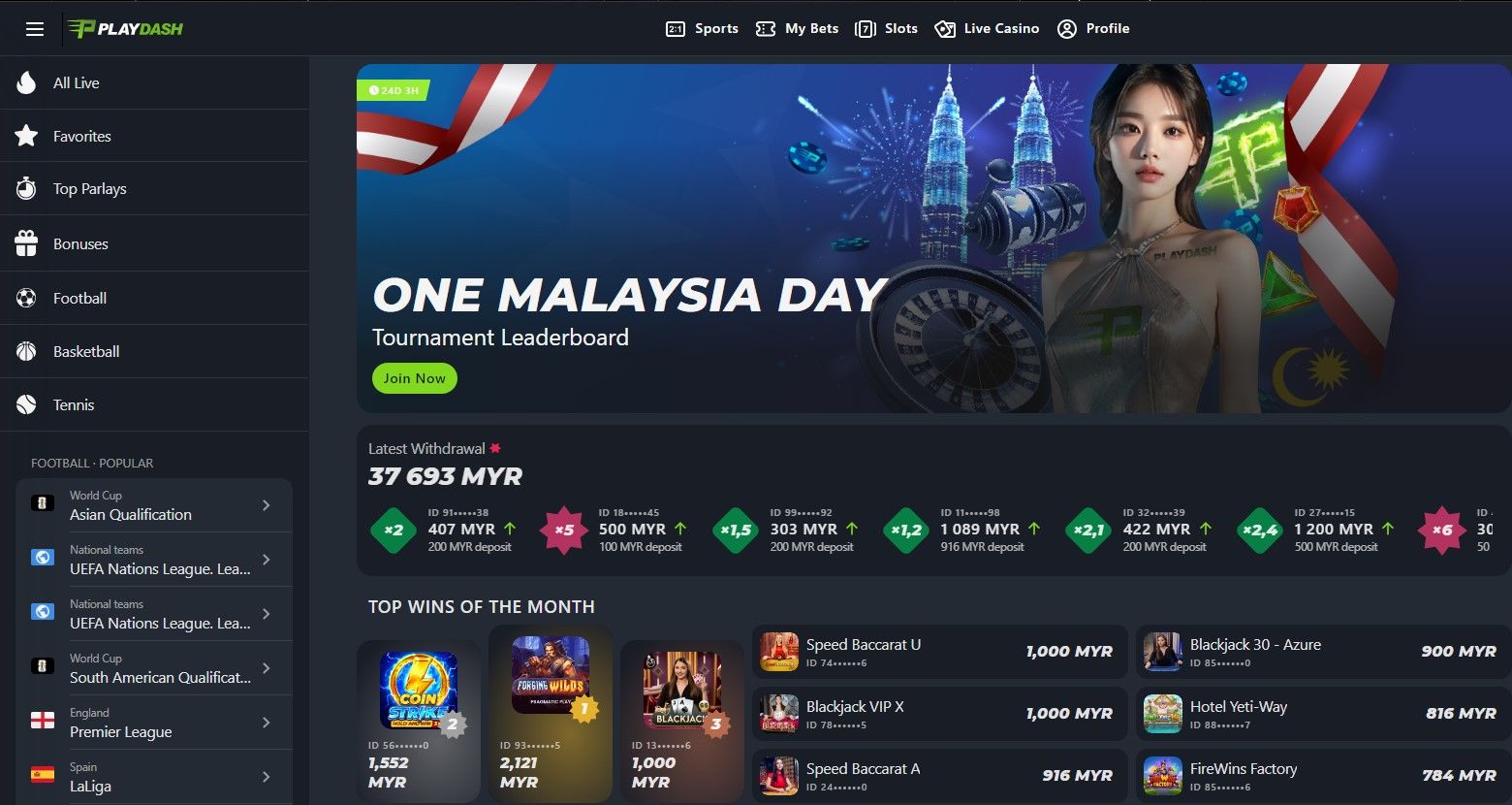 VTplaydash Malaysia Homepage Image