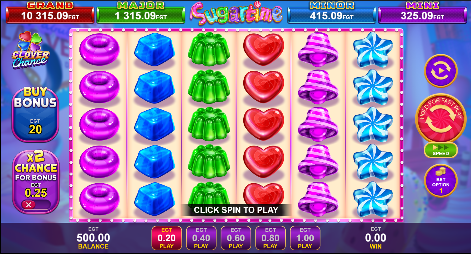 Sugartime casino slot banner