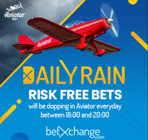 Betxchange SA Daily Rain Risk Free Bet Banner