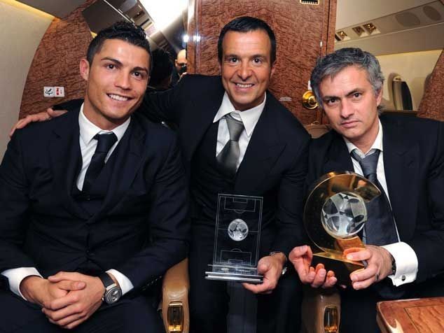 Cristiano, Mendes y Mourinho