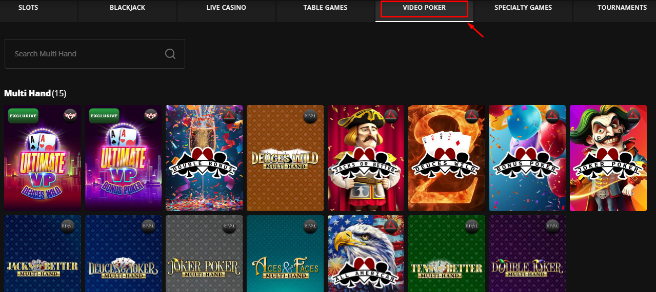 Online Casino Singapore Video Poker