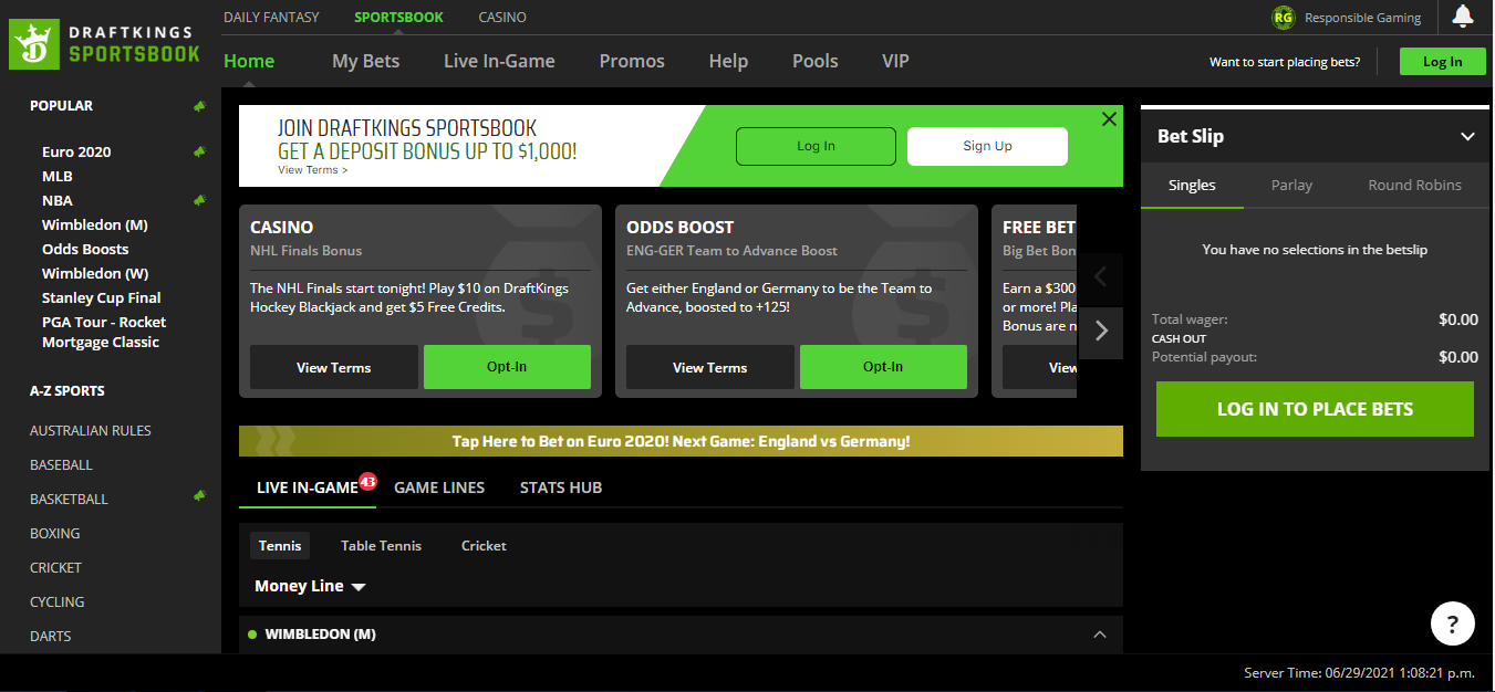 cannot deposit into draftkings sportsbook
