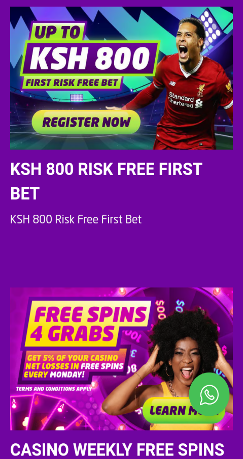 Bongobongo Kenya casino bonuses
