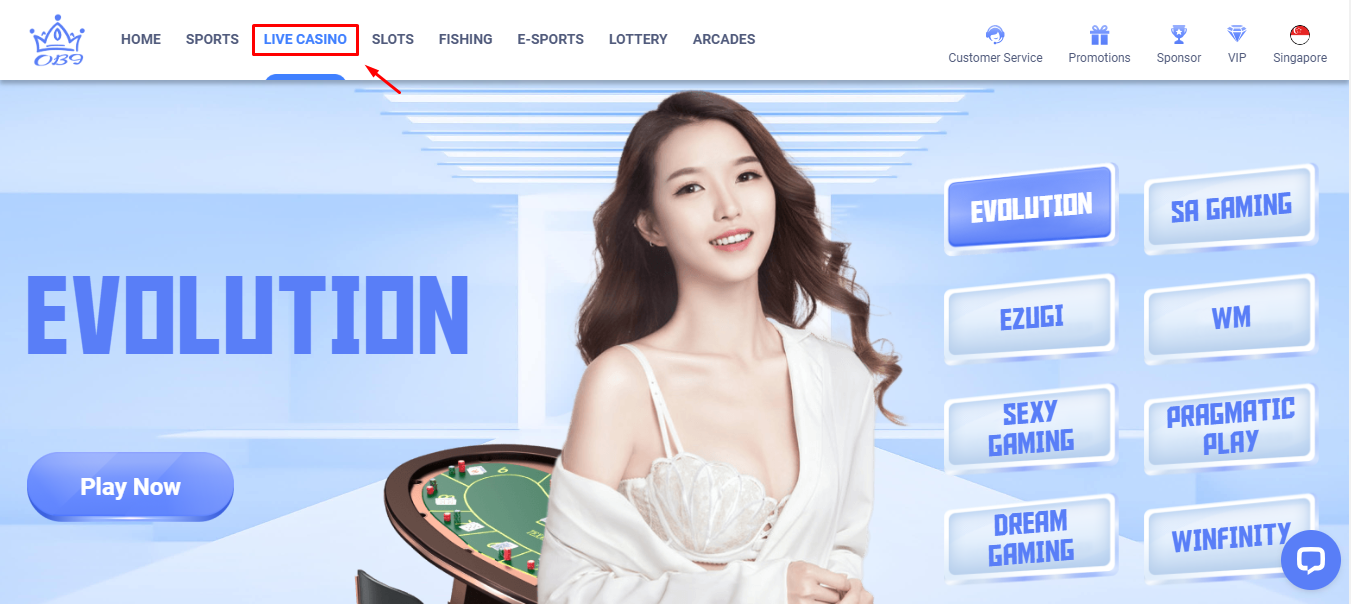 OB9  Live Casino Games