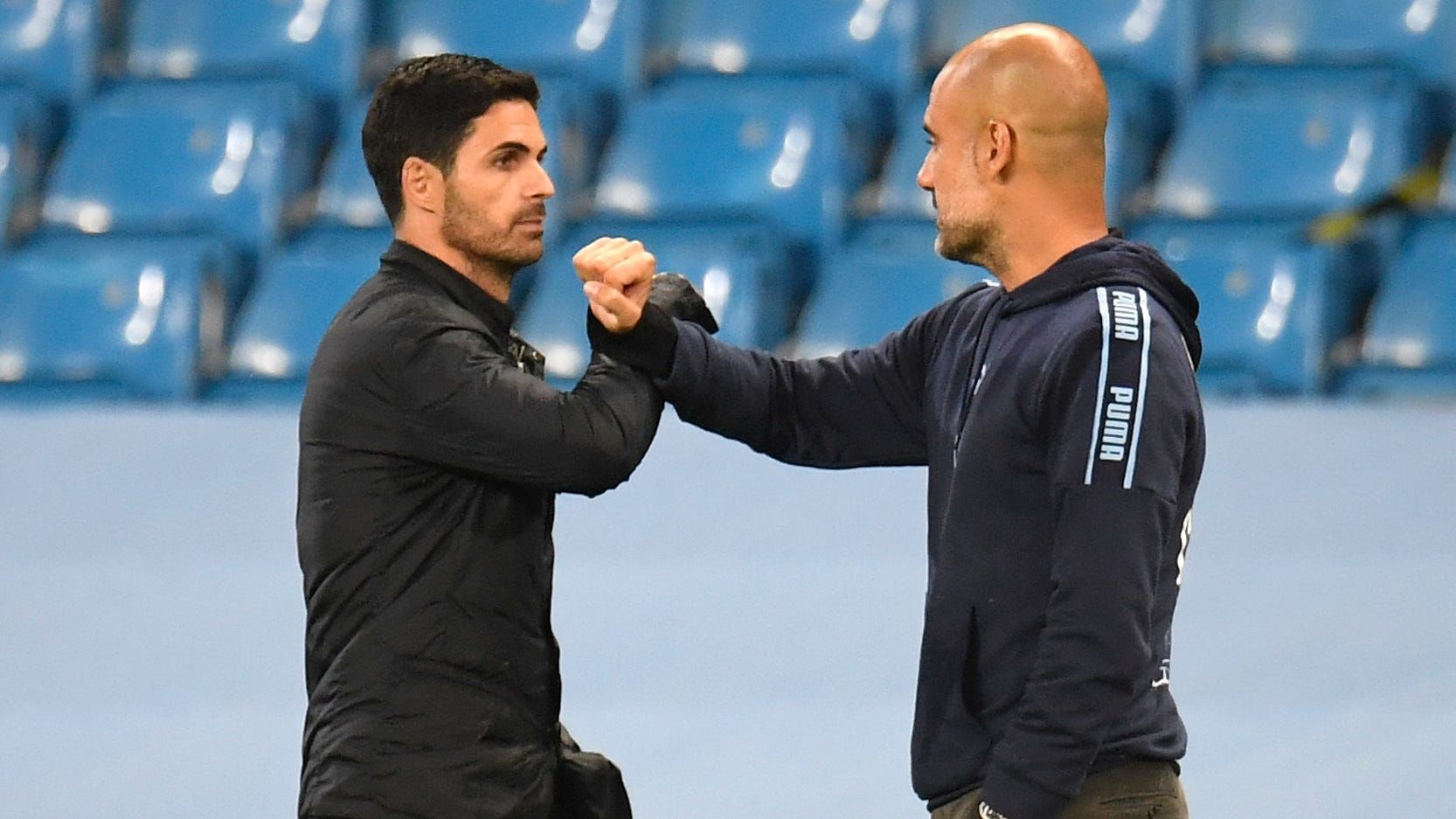 Arteta y Guardiola