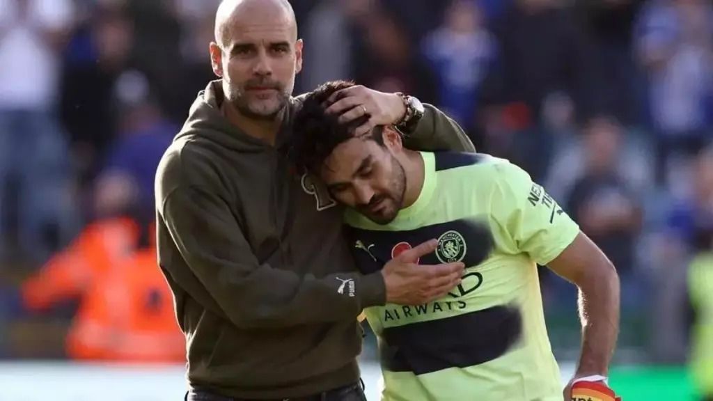 Gundogan y Guardiola