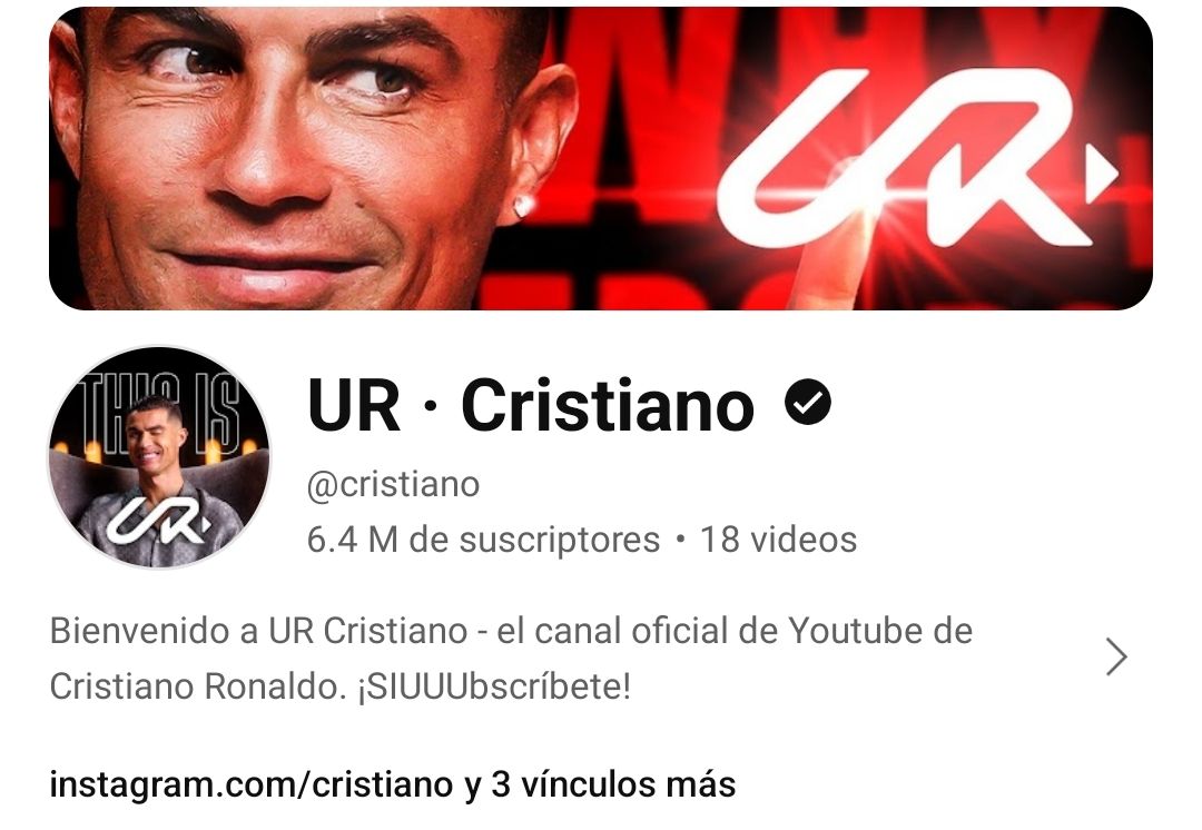 Canal de YouTube de Cristiano Ronaldo