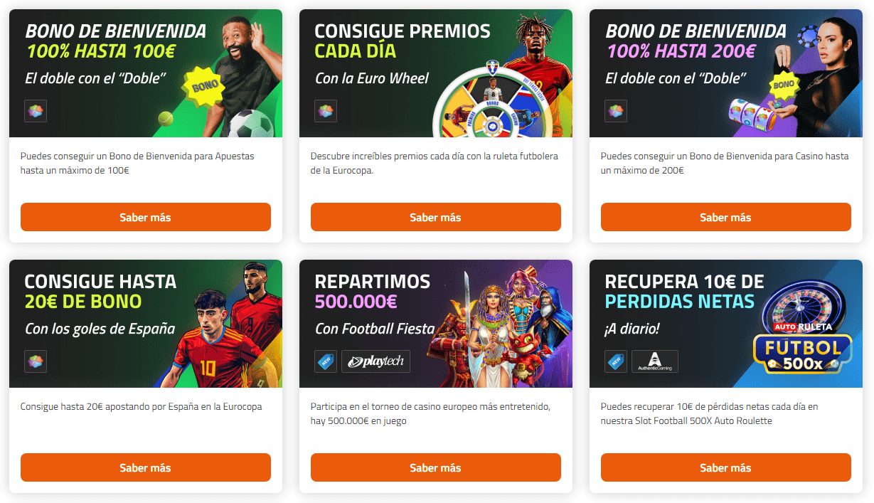 Luckia catálogo de promociones