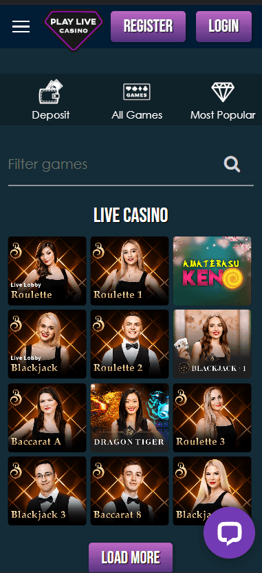 PlayLive Casino iOS App