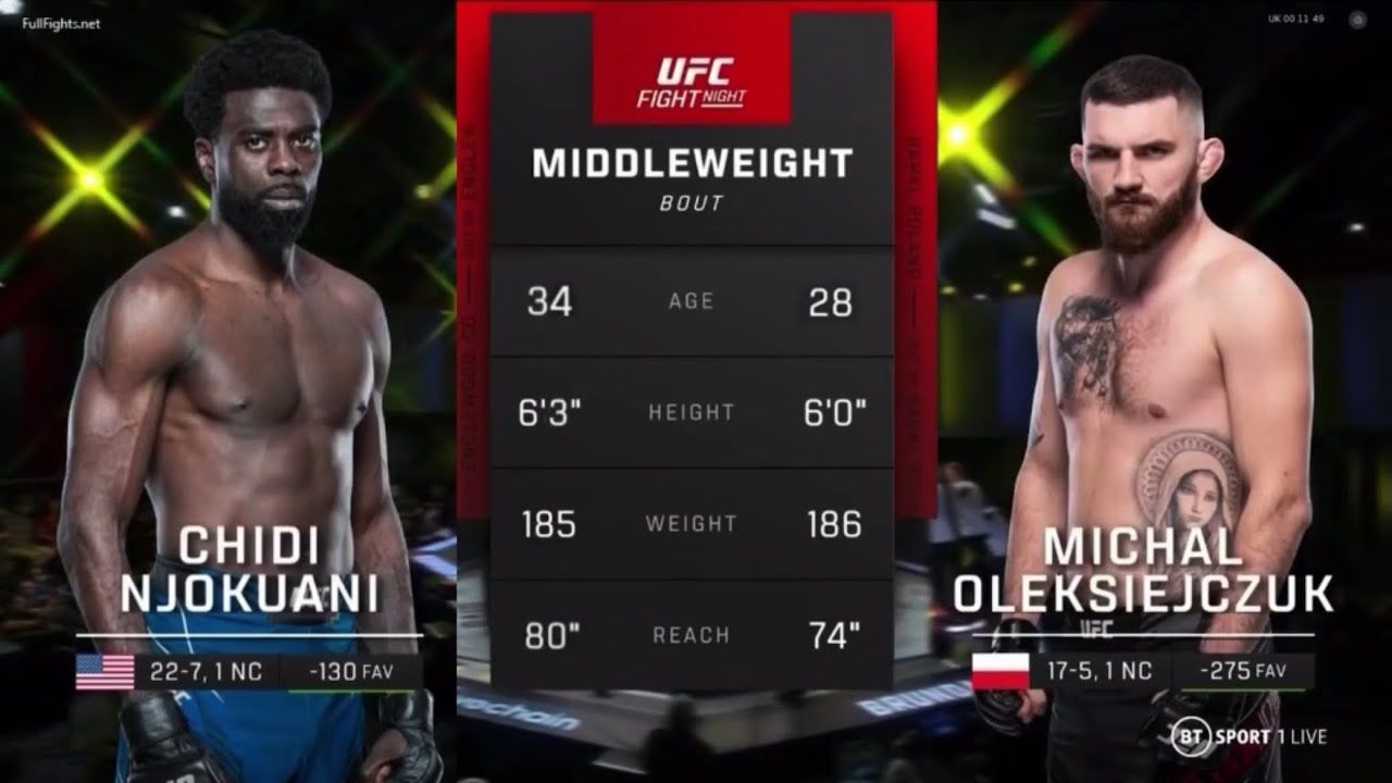 Chidi Njokuani vs. Michal Oleksiejczuk