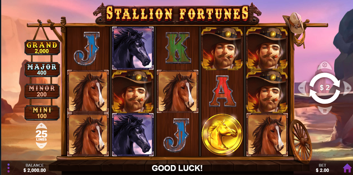 Stallion Fortunes casino slot banner