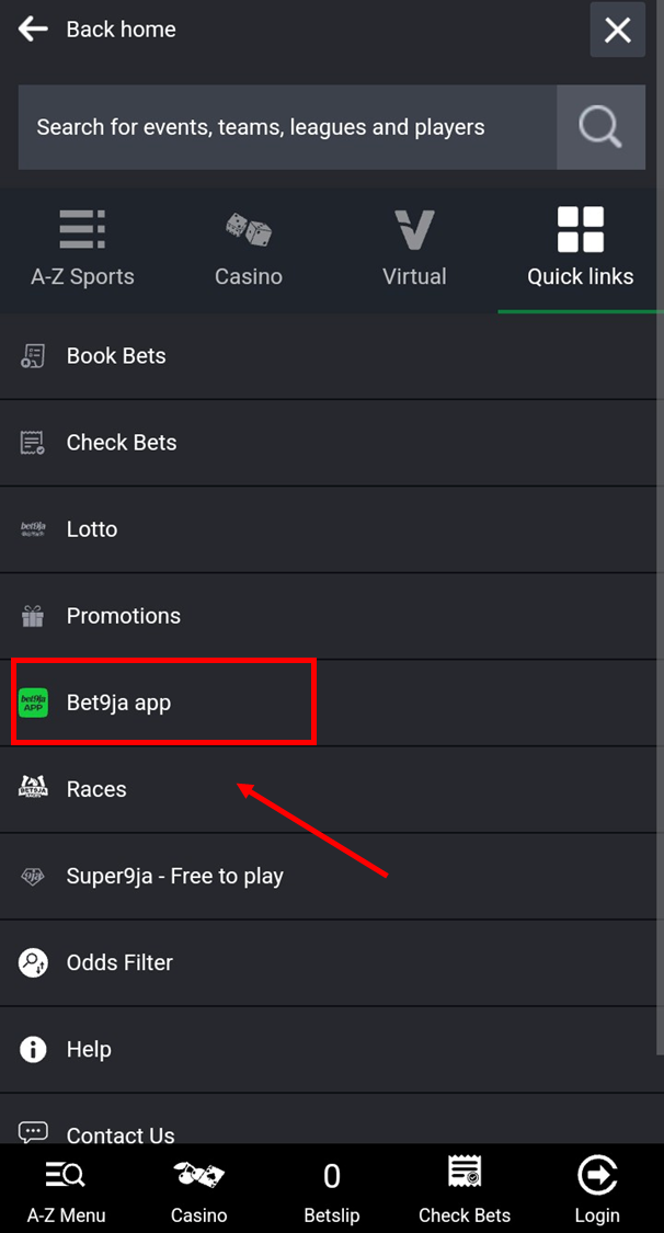 Bet9ja iOS