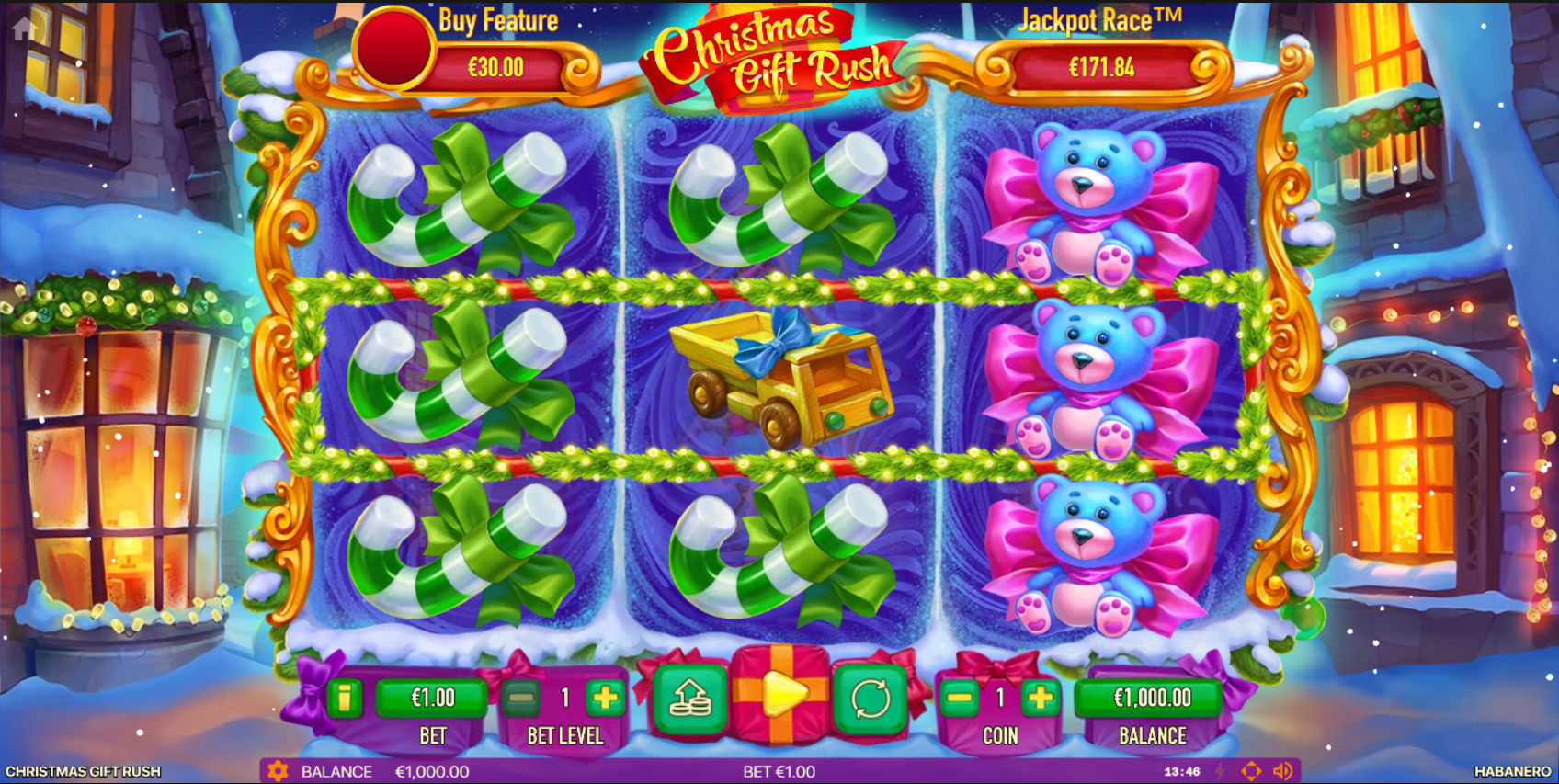 Christmas Gift Rush casino slot banner