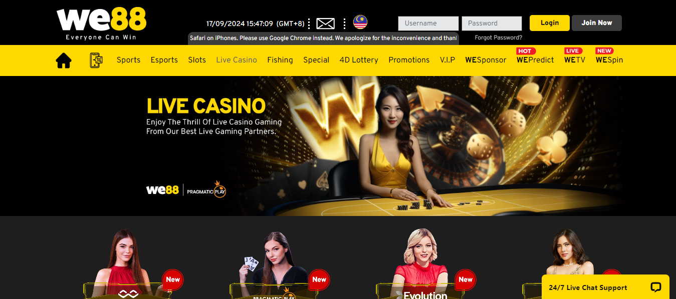 We88 Live Casino