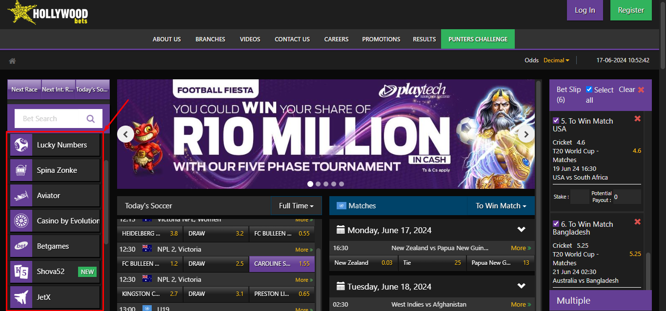 Image of Hollywoodbets Mobile Features