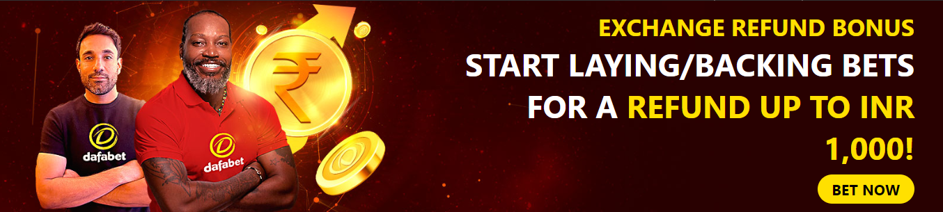 Dafabet India Exchange Refund Bonus Banner