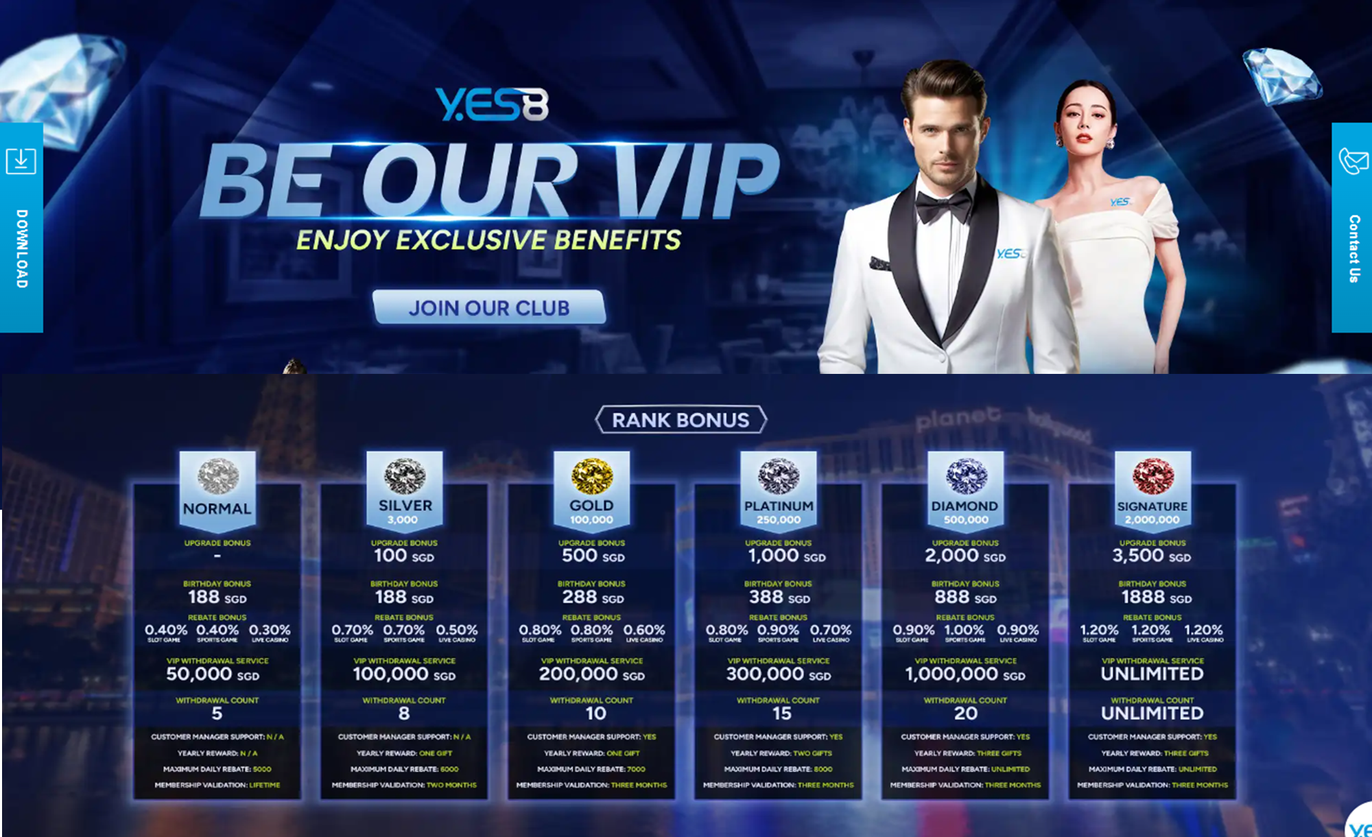 Yes8 VIP Program