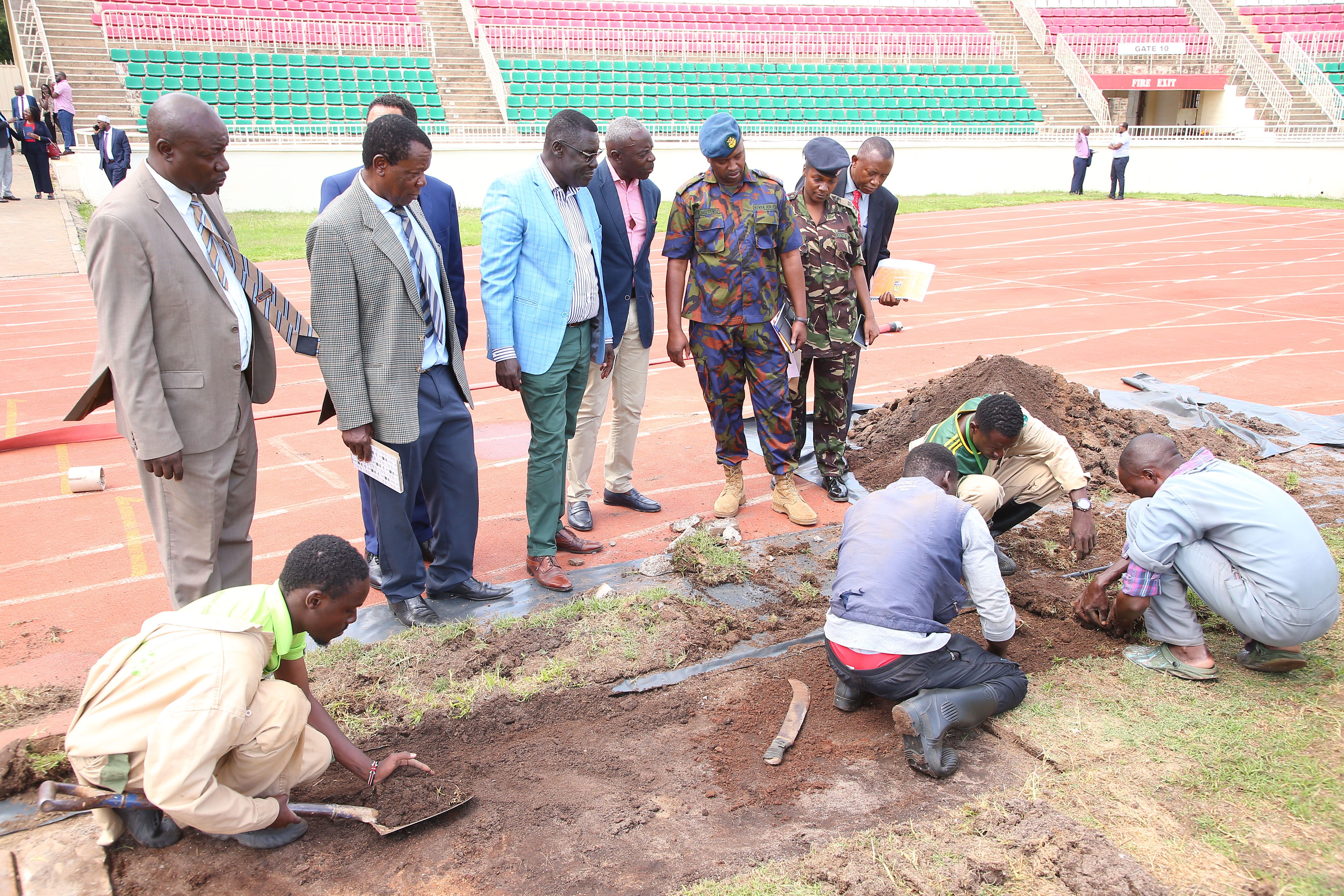 LOC CHair Musonye with Ministry officials