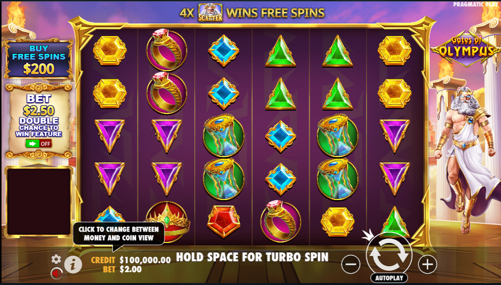 Gates of Olympus casino slot banner