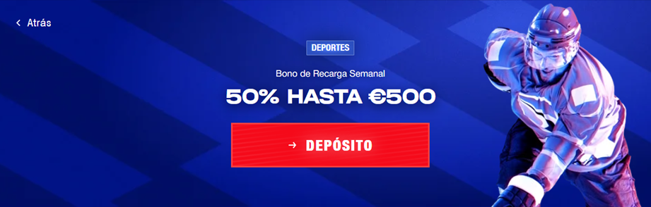 Bono deportivo de hasta 500 EUR por tu recarga semanal