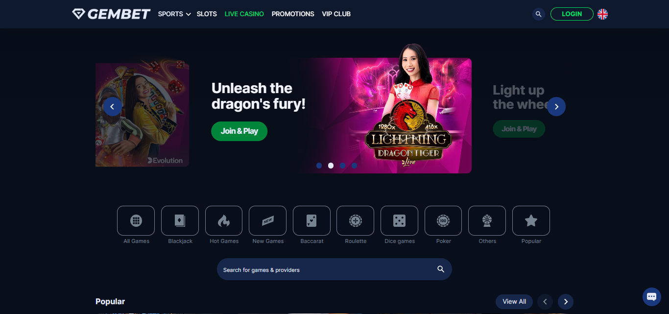 Gembet Asia Live Casino