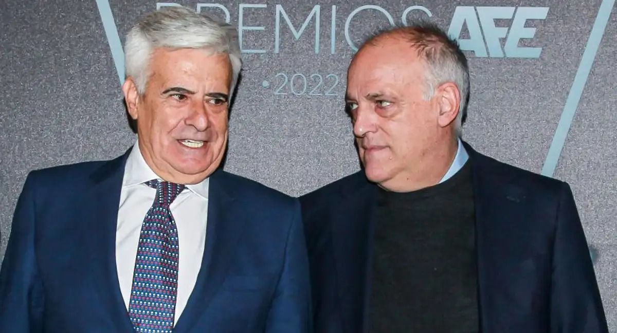 Pedro Rocha y Javier Tebas