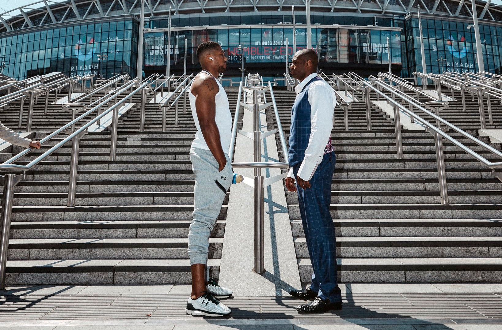 Anthony Joshua y Daniel Dubois.