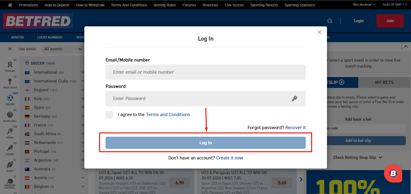 Complete the Login Process