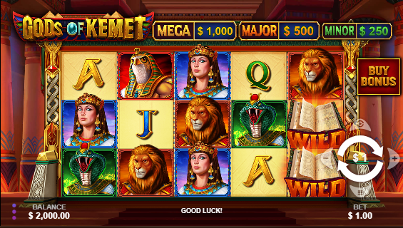 Playing Gods of Kemet Slots