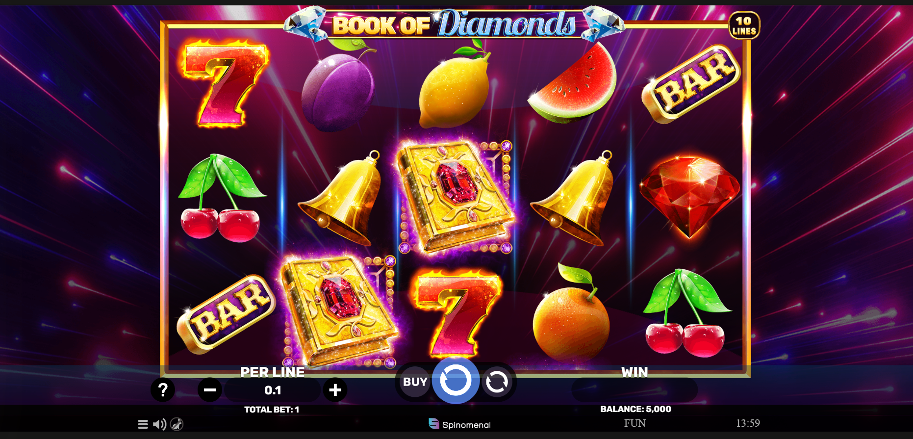 Book of Diamonds slot machine image