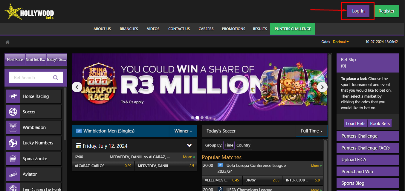 Visit the Official Hollywoodbets Site
