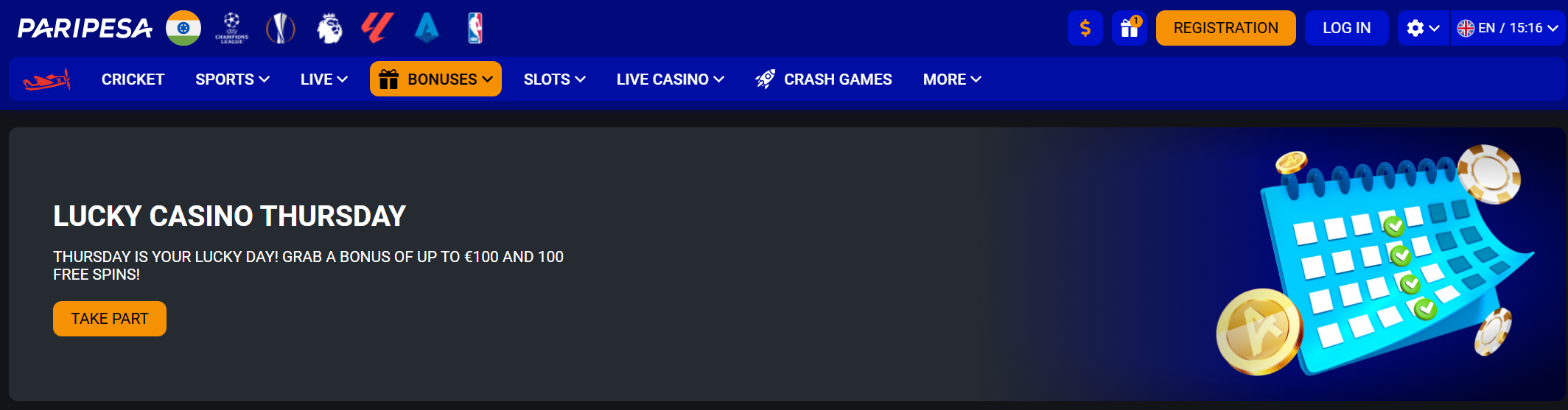 Image of Paripesa India Lucky Casino Thursday Paripesa India Lucky Casino Thursday Banner