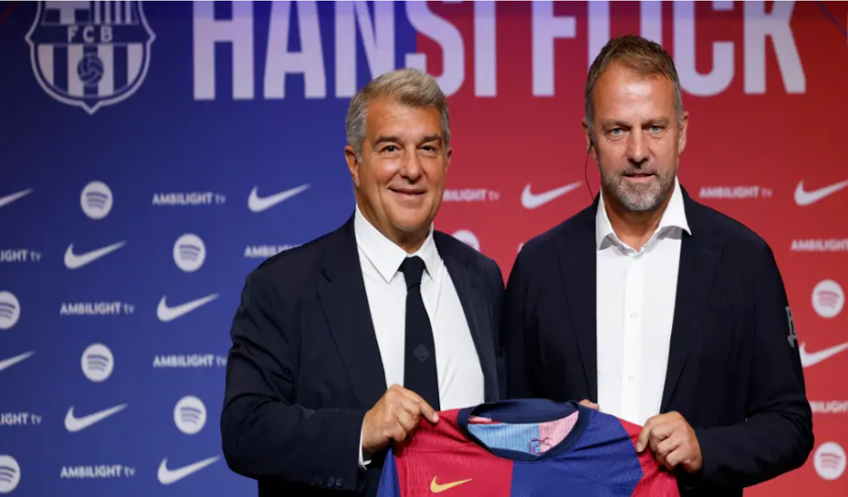 Joan Laporta, Hansi Flick